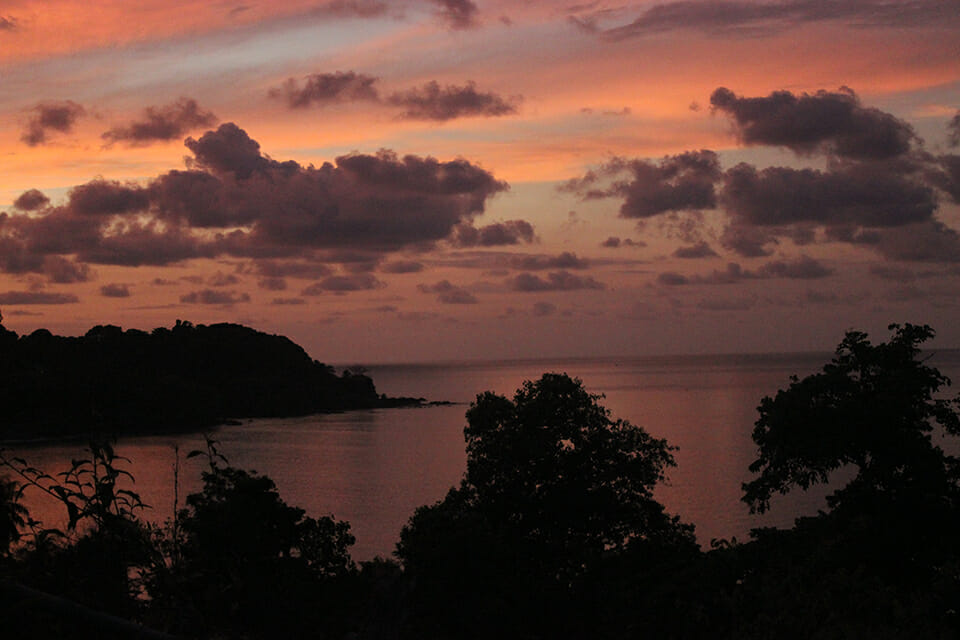 bahia drake couche de soleil costa rica