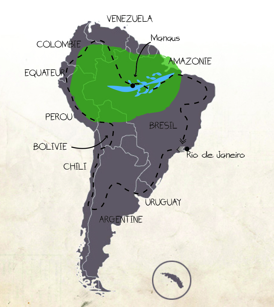 carte trip amerique du sud