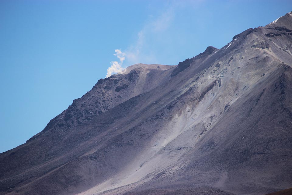 volcan, ollague, activite