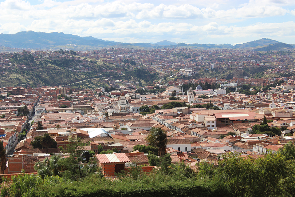 ciudad, ville, panorama, sucre, bolivia