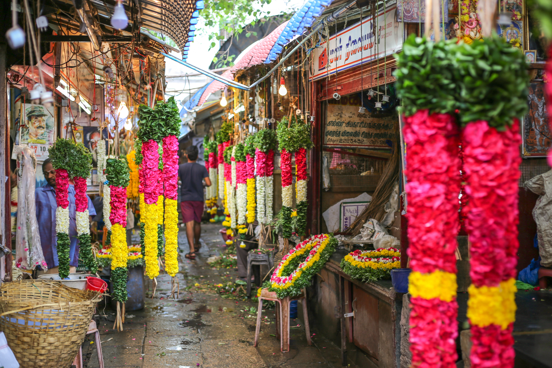 inde-marché-pondichery-goubert-market-fleurs