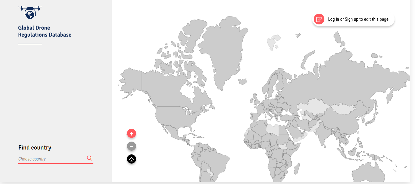 carte-reglementation-Global-Drone-Regulations-Database