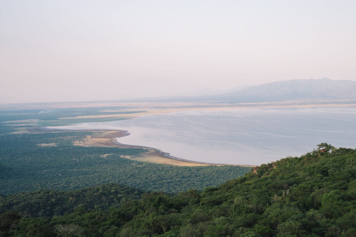 Point de vue sur le Lac Manyara