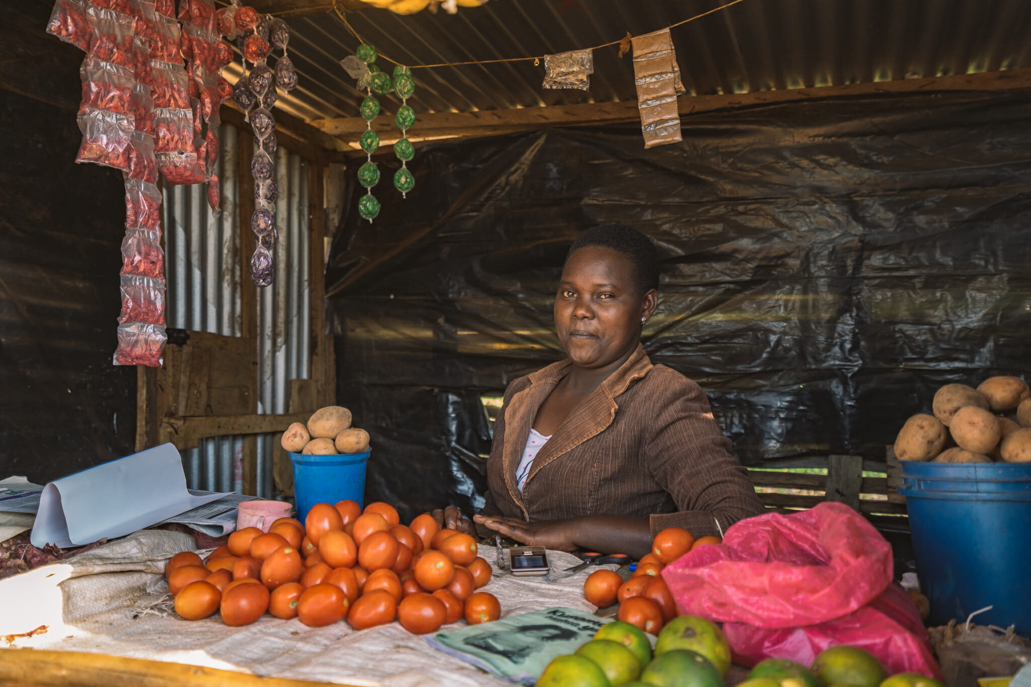 Rencontre avec les commerçants lors de l'immersion dans le village d'Endallah en Tanzanie