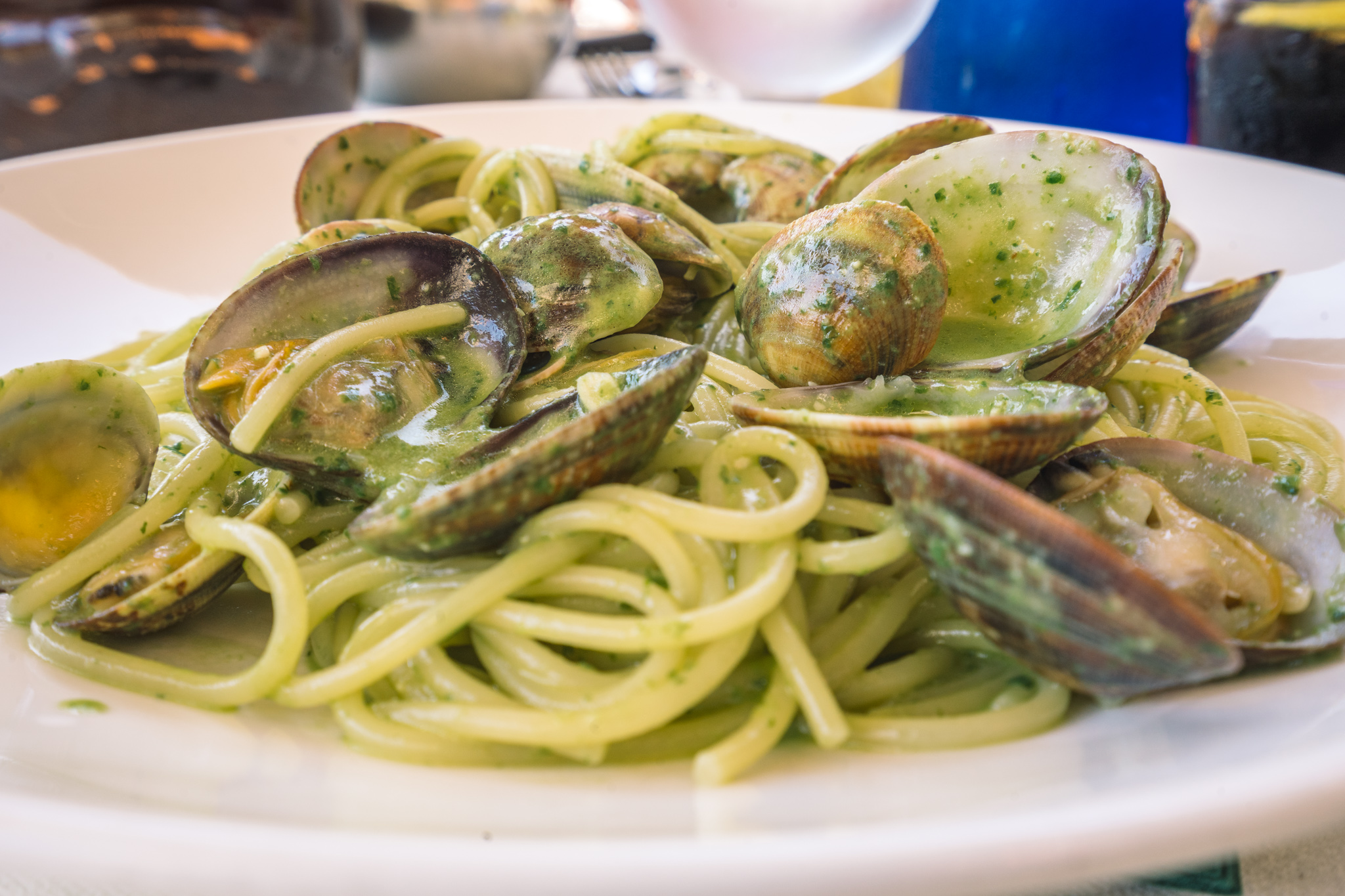 restaurant à san fruttuoso en italie