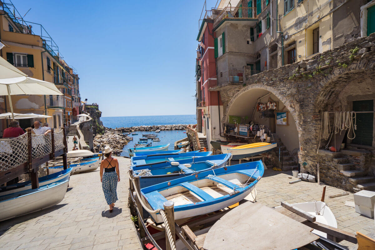 Promenade dans le village de Riomaggiore