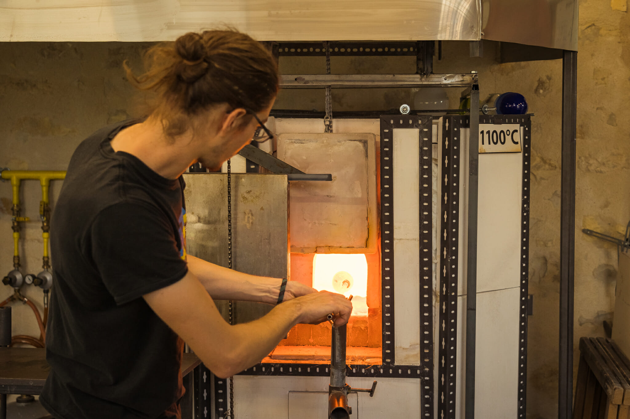 Souffleur de verre en action à Terrasson