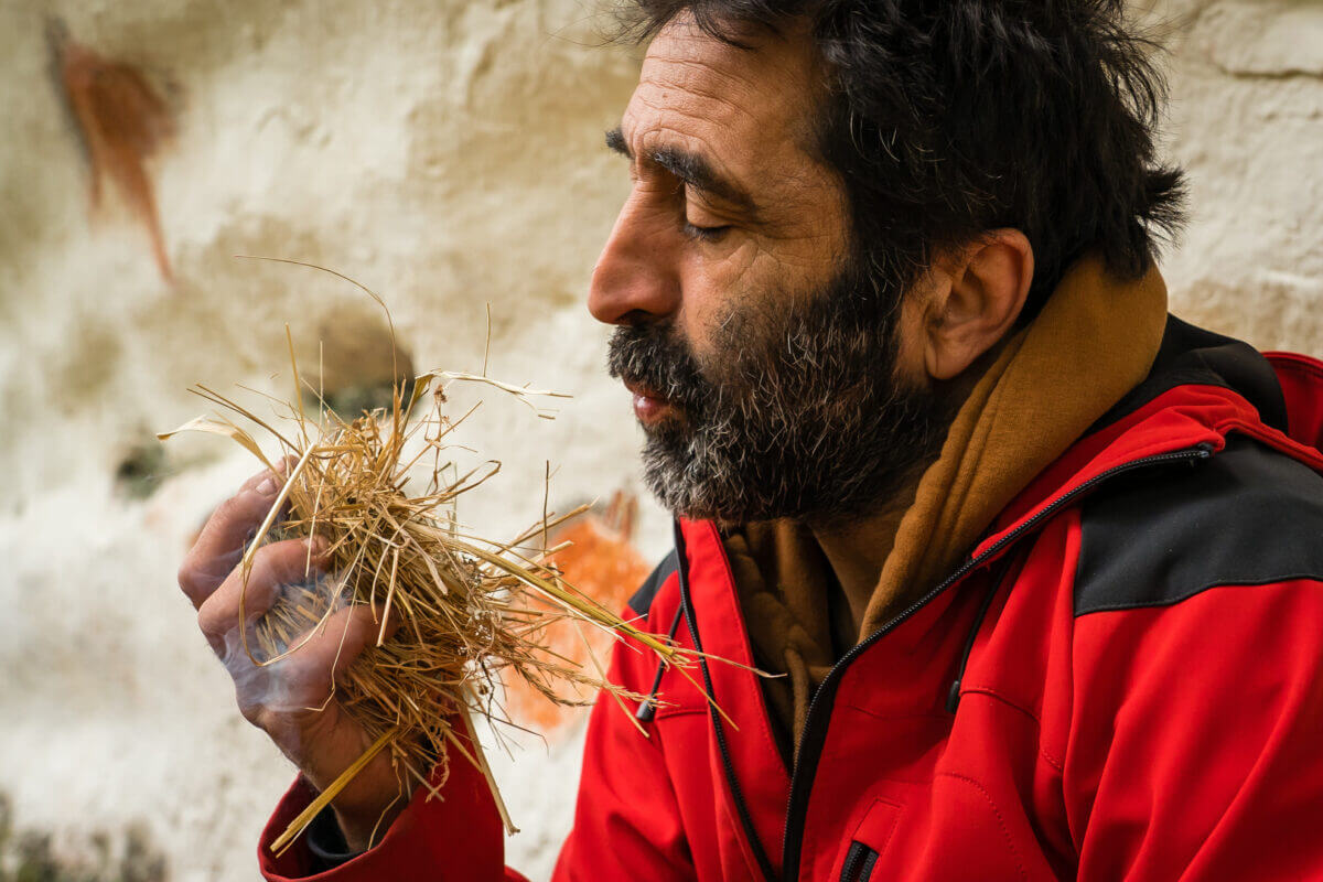 Apprentissage du feu avec Nicolas sur le site historique de Castel Merle
