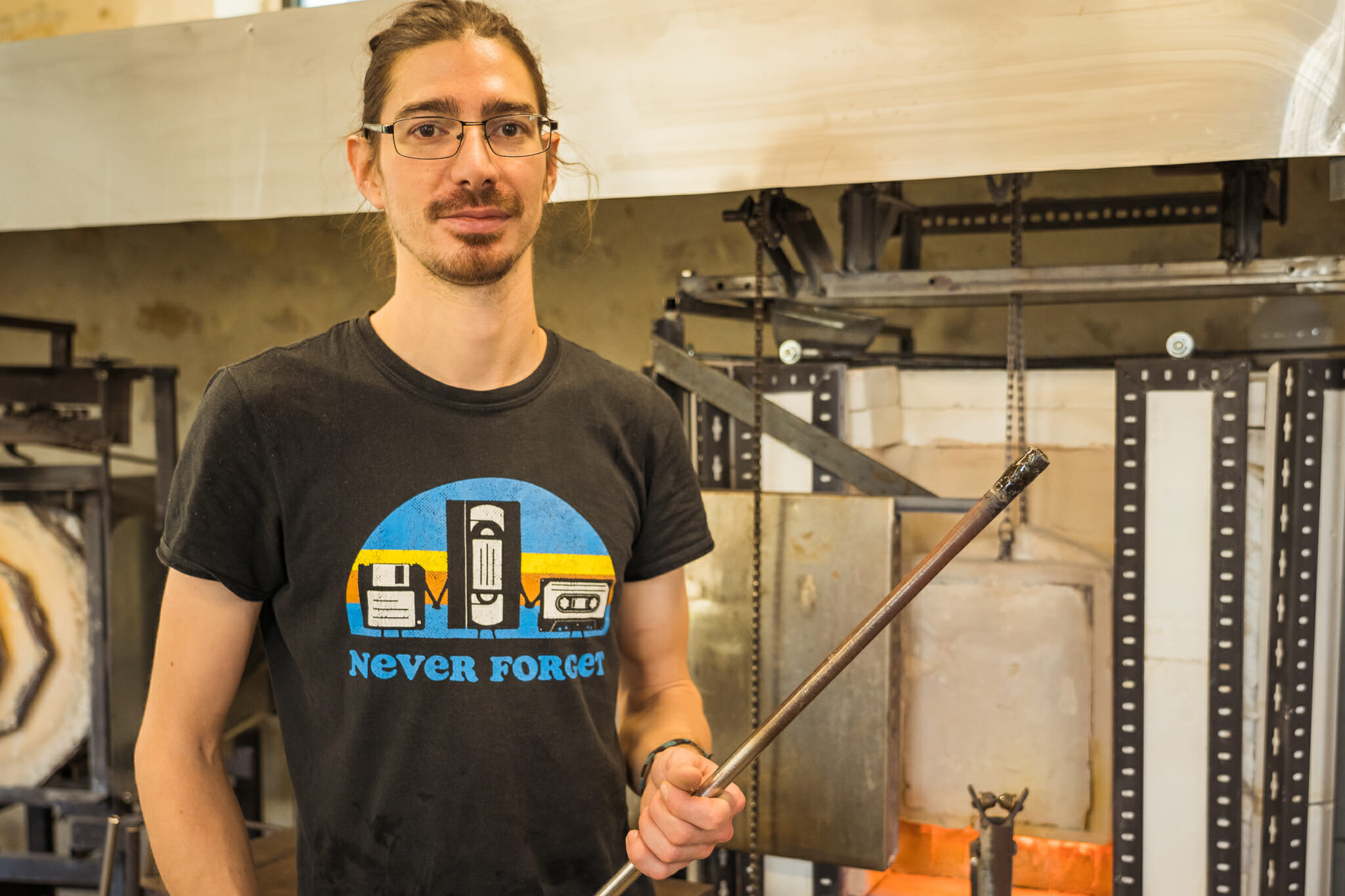 Souffleur de verre en action à Terrasson