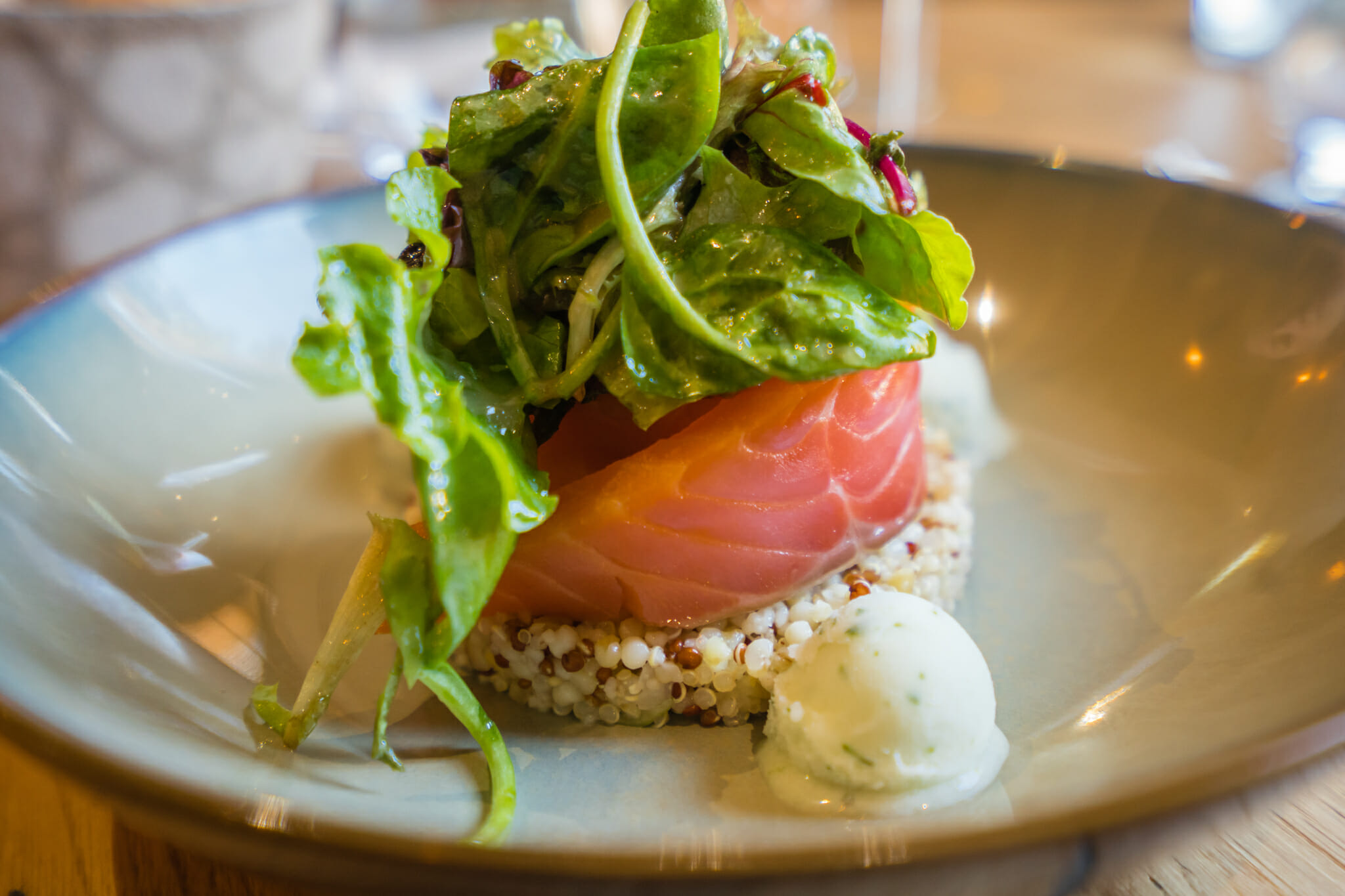 Plat du restaurant les Augustins à St Cyrpien en Dordogne
