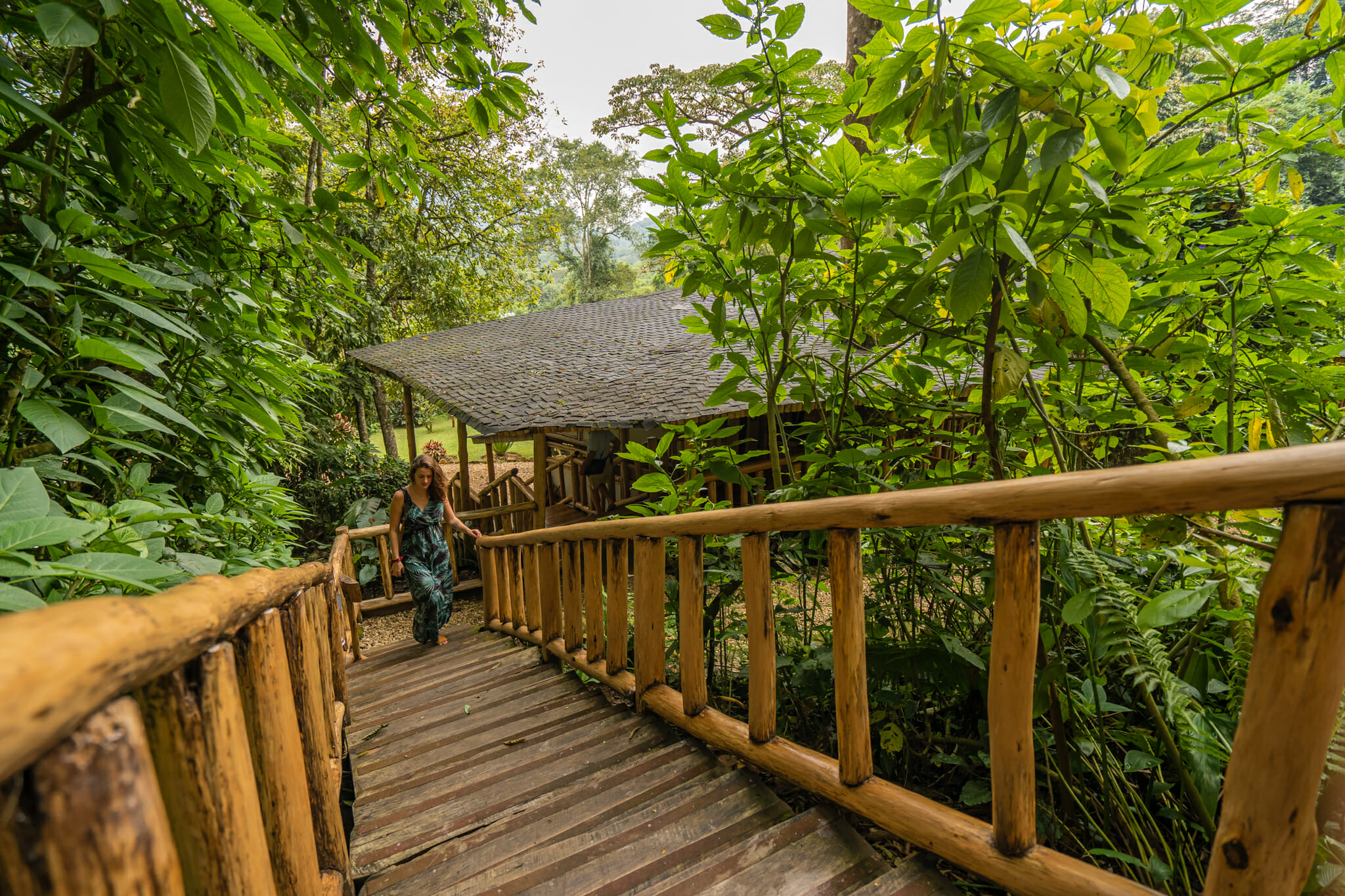 espace détente du buhoma lodge à bwindi