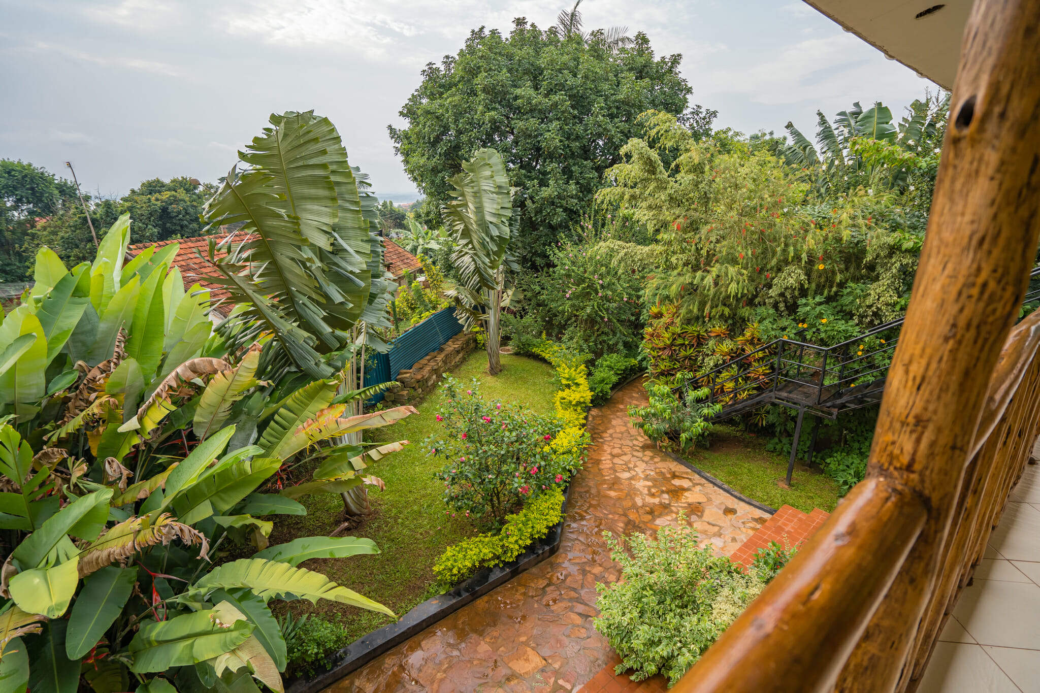 vue de la chambre dans le logement papyrus guesthouse à entebbe
