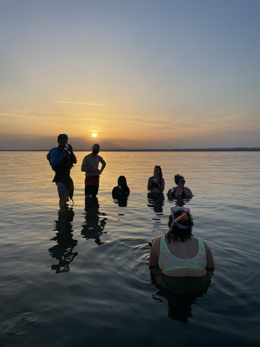 balade sur l'étang de thau en canoë