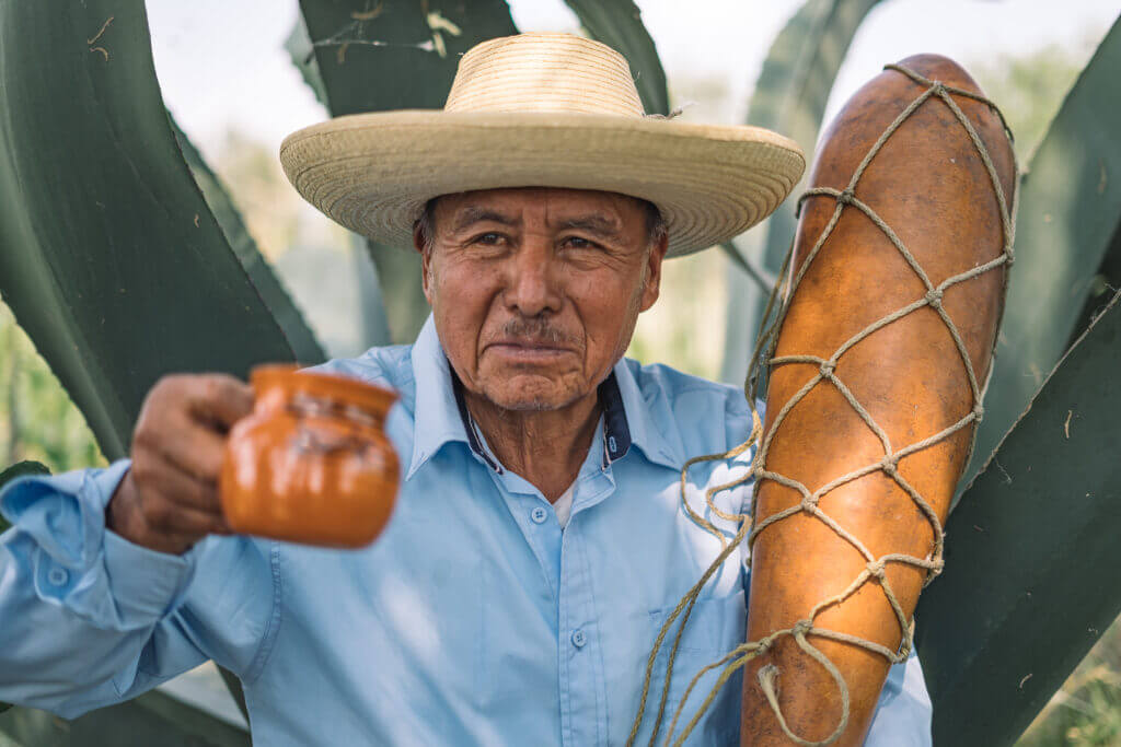 Pique nique traditionnel dans la région de Teotihuacan