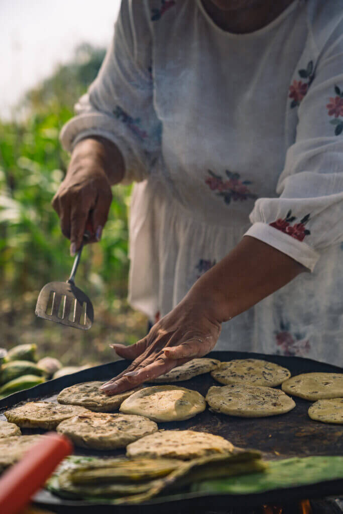 Pique nique traditionnel dans la région de Teotihuacan