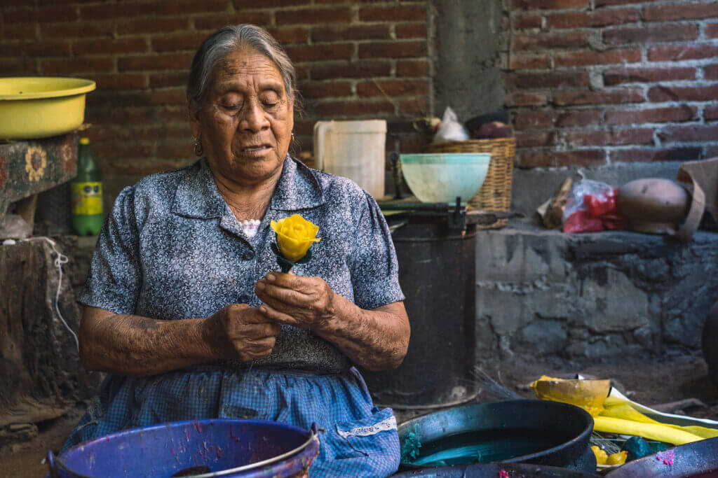 confection de bougie à oaxaca