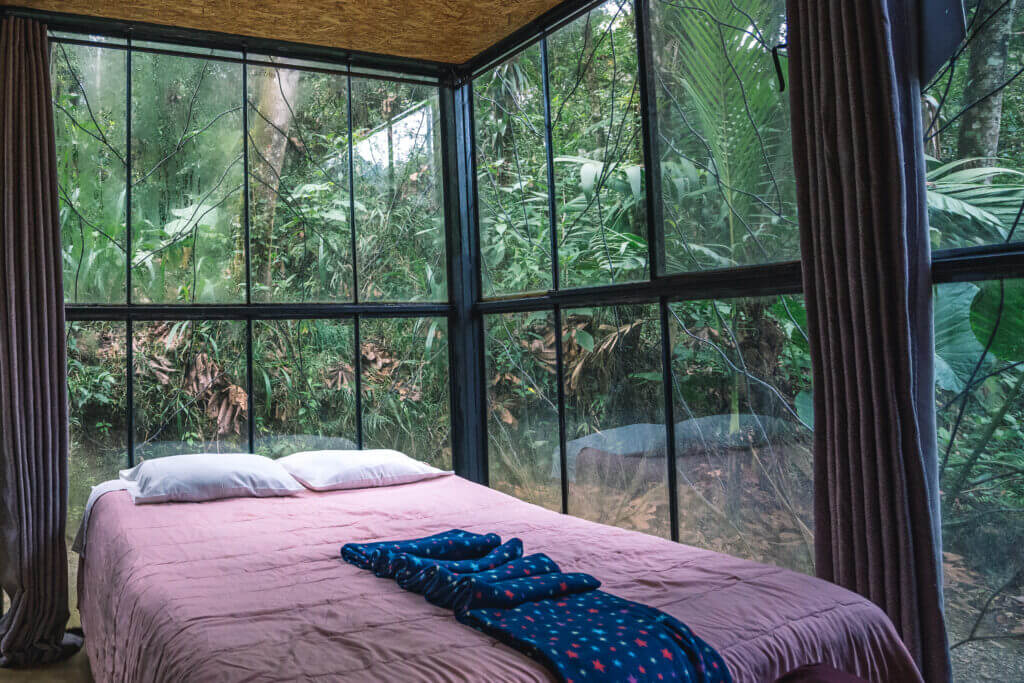 Vue de la chambre du ranchitos del quetzal