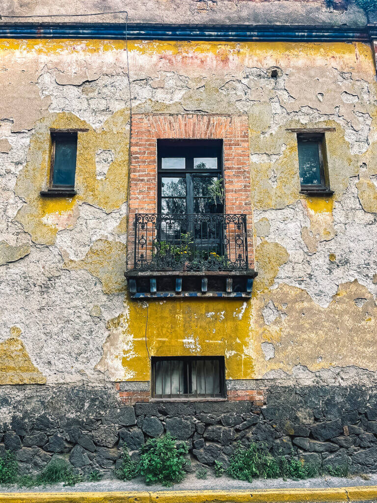 Rue Francisco Sosa à Coyoacan, Mexico