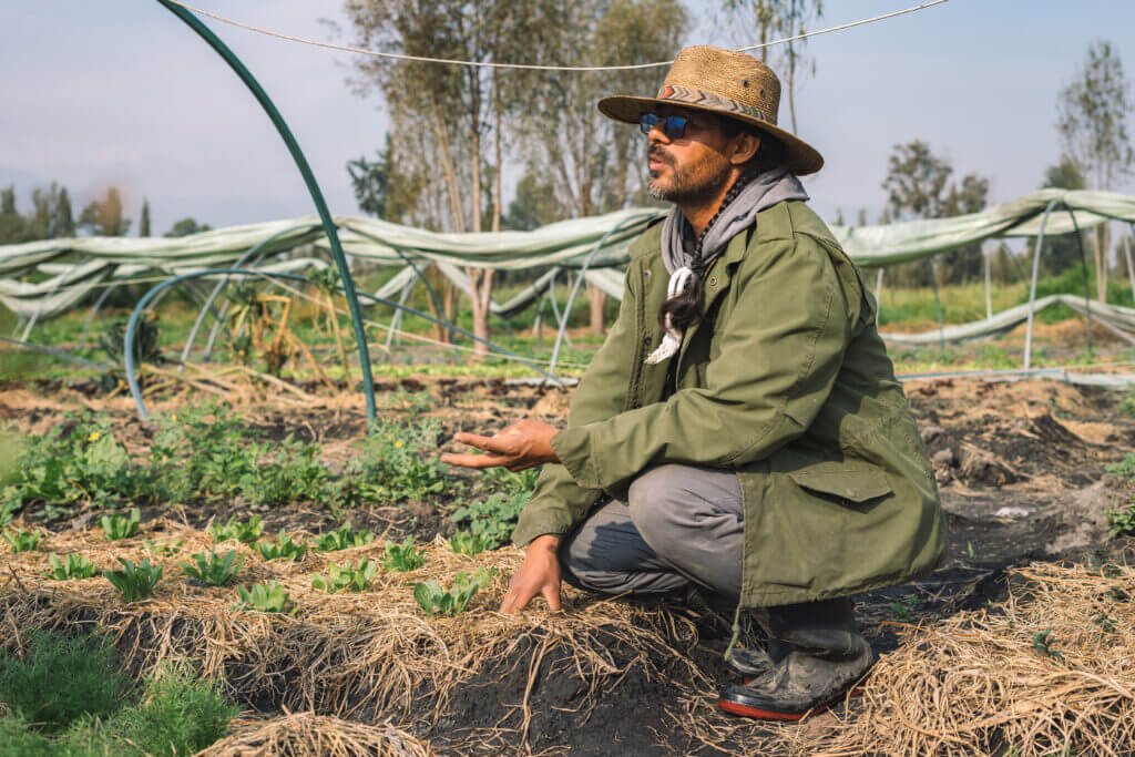 Dario, cultivateur à Xochimilco, Mexico