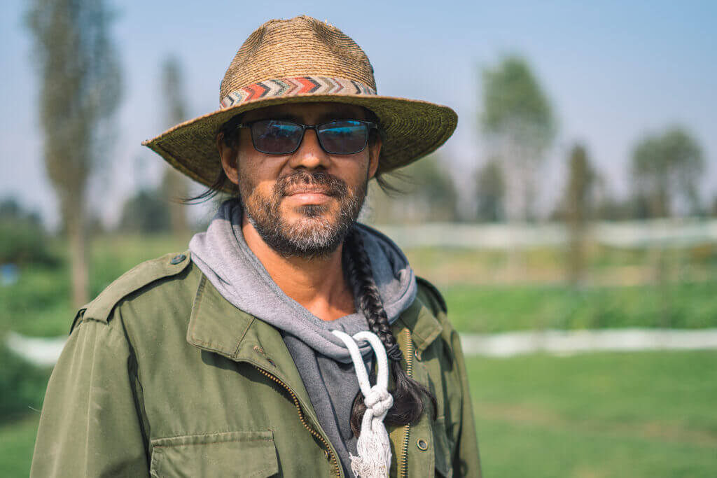 Dario, cultivateur à Xochimilco, Mexico