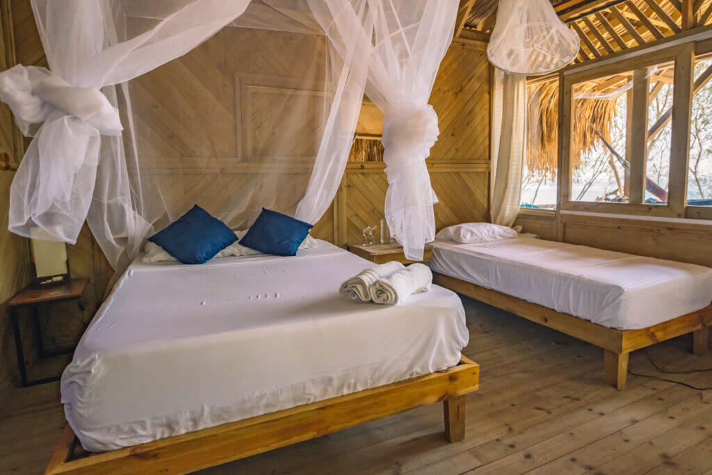 cabane en bois dans les caraïbes