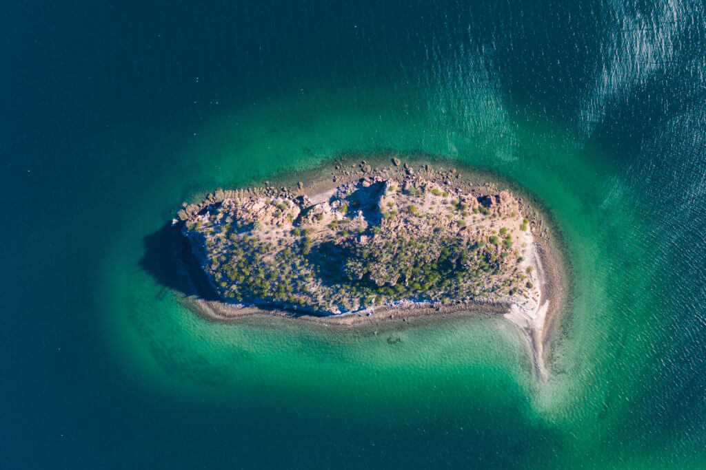 vue aerienne sur bahia concepcion