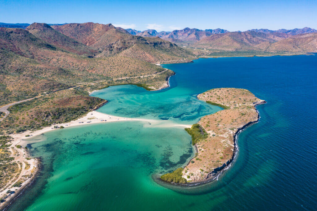 vue aérienne sur bahia concepcion