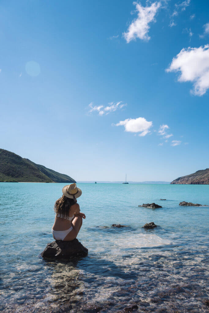 vue sur la mer de cortez en basse californie