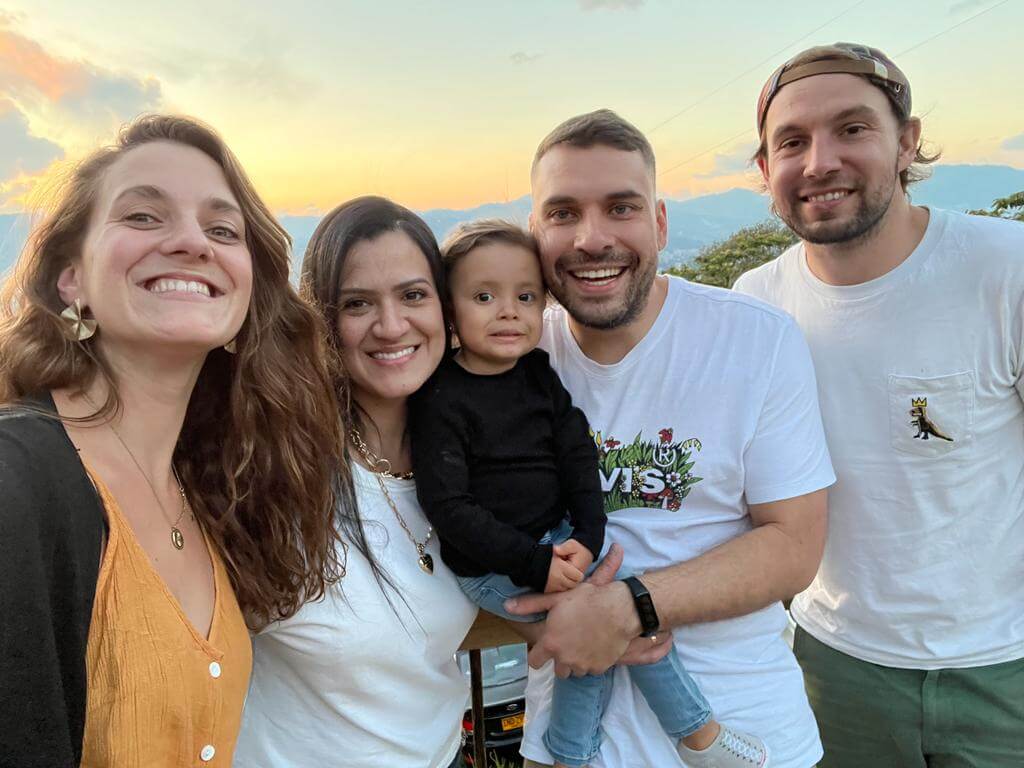 photo de groupe, voyage en colombie