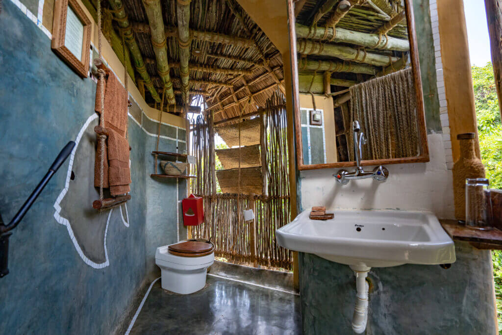 cabane éco construite à chumbe island