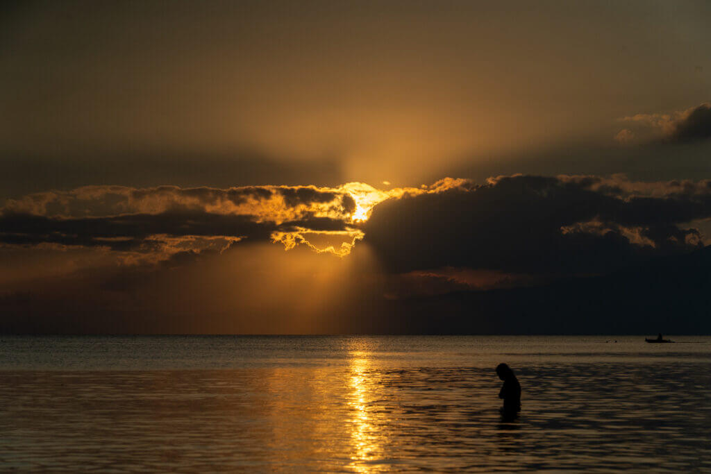 coucher de soleil sur siquijor