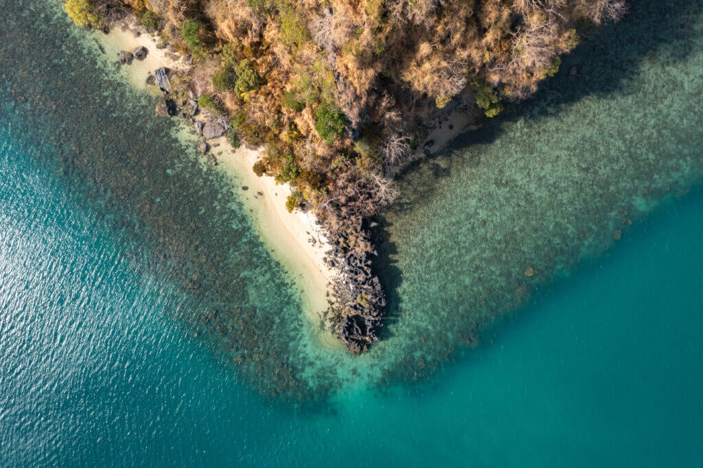 vue aérienne sur el nido