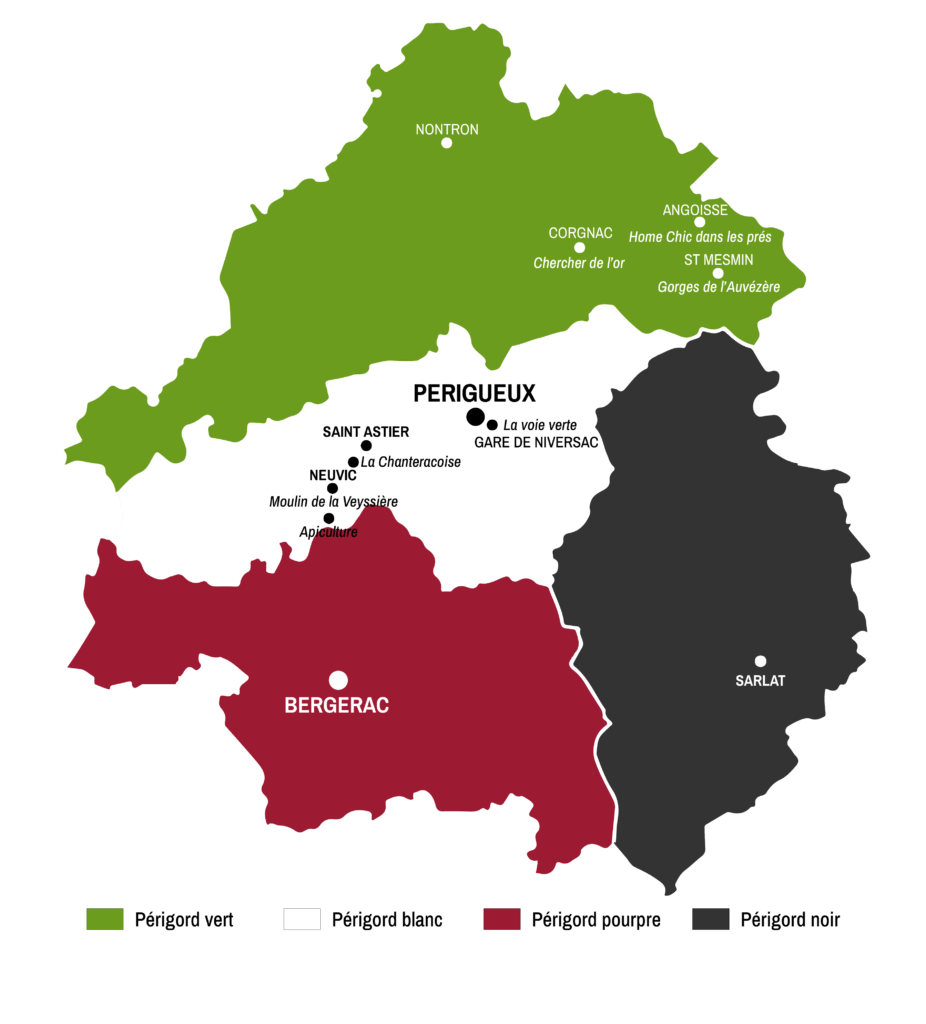 Carte de la Dordogne