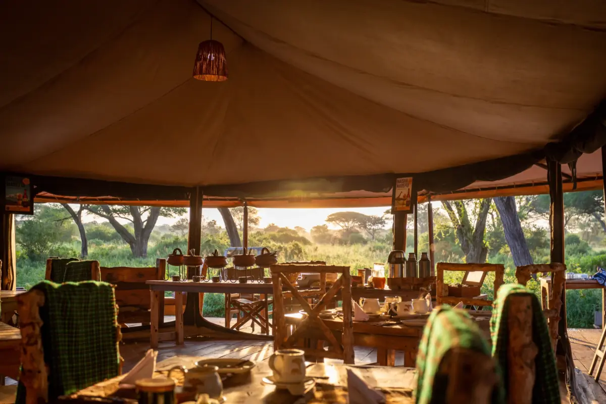 Tente restaurant du Mawe Baobab