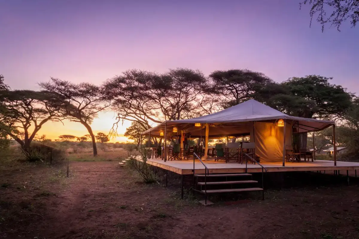 Tente principale du Mawe Baobab